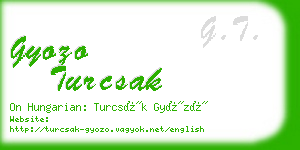 gyozo turcsak business card